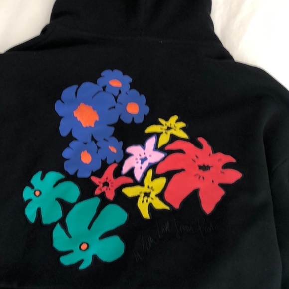 Être Cécile Floral Print Zipped Hoodie - Size XS - Picture 8 of 8